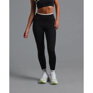 NWT Municipal Finals Leggings Black Court Geo Print High Rise Sports Gym Size